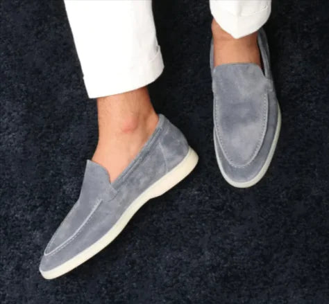 Suede Slip-On Loafers