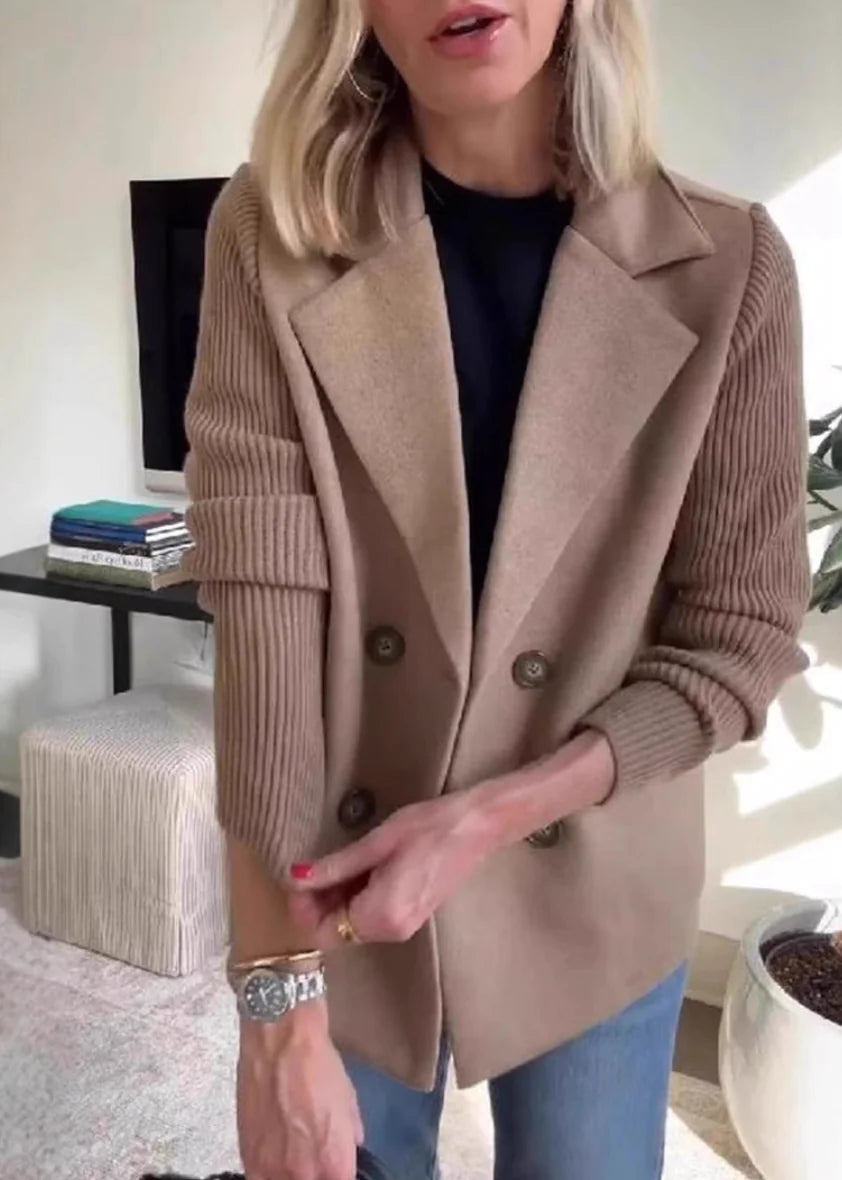 Casual Knit Blazer Coat