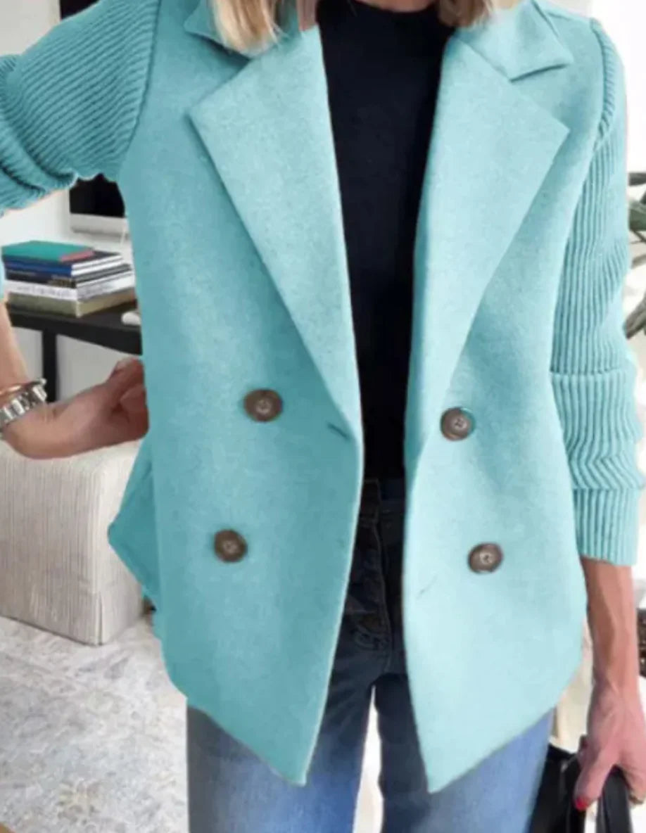 Casual Knit Blazer Coat