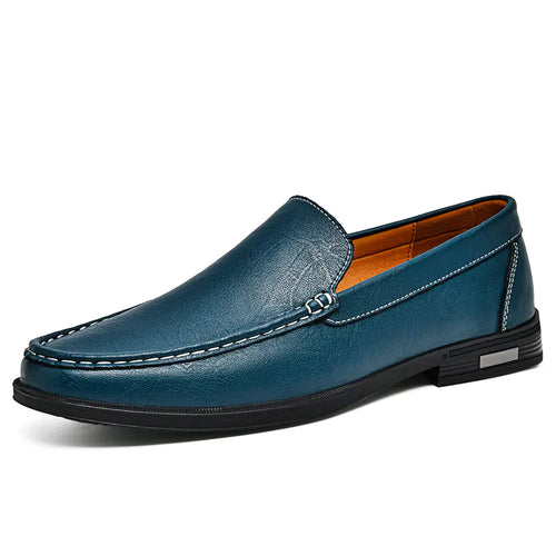 Genuine Leather Slip-On Loafers