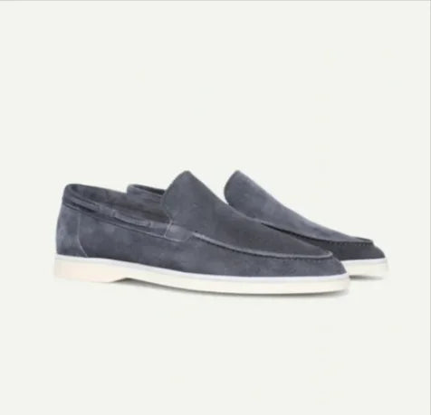 Suede Slip-On Loafers
