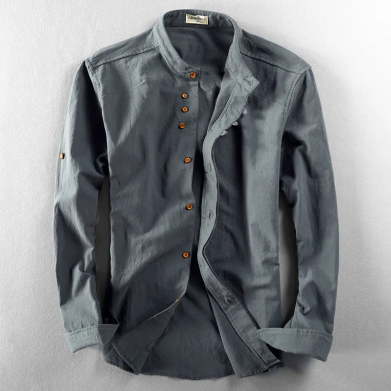 Japanese-Style Linen Shirt