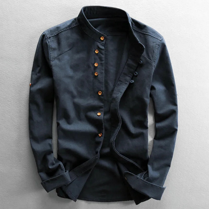 Japanese-Style Linen Shirt